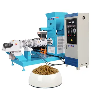 Automatic pet feed pellet machine dog food machine production equipment frog loach aquaculture aquaculture feed puffing
