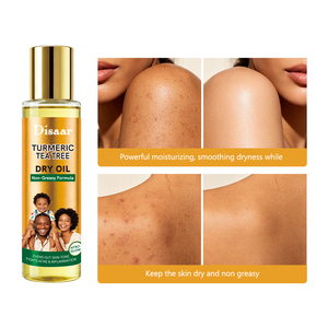 Huile sèche non grasse Disaar en gros, <span class=keywords><strong>4</strong></span> types, pour peaux afro, enrichie en Vitamine C, Arbutine, Vitamine E et Curcuma, hydratante et pour massage corporel - Product Image 6