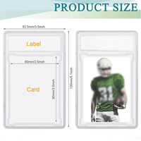 Support de carte standard en plastique 35PT léger, imprimé sérigraphié, pour cartes gradées de football, baseball, basketball et cartes de sport Pokémon