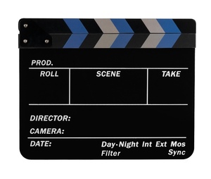 Film acrylique Film Clapboard Noir Blanc Réalisateur Film Slate-board <span class=keywords><strong>Clapper</strong></span> Board Pour Film - Product Image 3