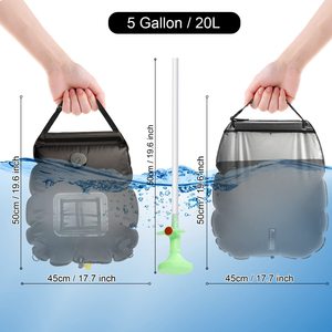 Portable 20L PVC Bath <strong>Bag</strong> with Thermometer Durable Camp <strong>Shower</strong> <strong>Bag</strong> for Water Storage Travel-friendly Portable <strong>Shower</strong> <strong>Bag</strong> - Product Image 3