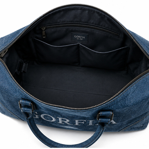 Bolsa de Viaje de Mezclilla a la Moda, Bolsa de Fin de Semana de Gran Capacidad, Bolso de Mano para Mujer, Bolsa de Viaje Informal - Product Image 4