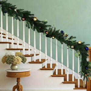 Luxury Artificial 6FT Green Christmas Garland Decorated Bauble Eco-friendly Fireproof Holiday Party Decor for Home Dining <b>Table</b> - Product Image 5