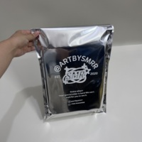 Sacs d'expédition en aluminium argenté avec logo personnalisé, fermeture robuste, résistants à l'humidité, auto-adhésifs, pour courrier express
