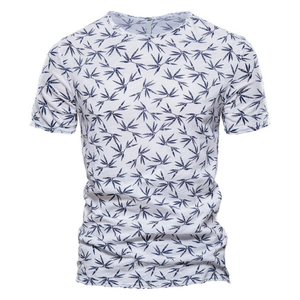 T-shirt pour homme à manches courtes, 100% coton, imprimé en sérigraphie personnalisée, orienté vers l'exportation, taille plus, meilleure qualité, séchage rapide, respirant - Product Image 4