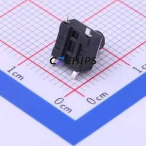 TS-1102S-C-G-B Tactile Switch SMD-4P,6x6mm Switch Single Pole Single Throw Round Button 2.6N Vertical Mount - Product Image 2