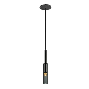 Lampe de chevet minimaliste moderne Ligne suspendue <span class=keywords><strong>Lustre</strong></span> de décoration aérienne longue barre de table cylindrique gris fumée - Product Image 3