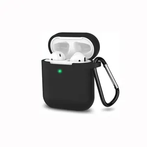 Hot Selling Carabiner Added Protective Cover Silicone Case for AirPods Case