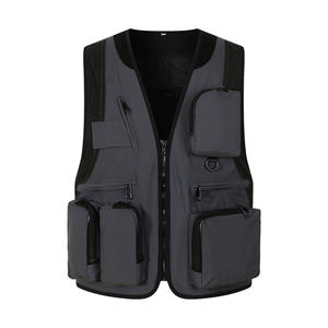 Gilet multi-poches Photographie Gilet personnalisé Vêtements de travail avec logo Directeur de tournage News Reporter Dining Vest Bandoulière - Product Image 4