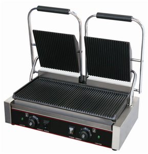 لوحة مسطحة مضلع الجانب الآخر شطيرة شواء شواية بانيني - Product Image 2