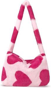 กระเป๋าโท้ทขนปุย ดีไซน์สัตว์น่ารัก สไตล์ Y2K กระเป๋าสะพายไหล่ขนฟูสำหรับผู้หญิง กระเป๋าขนเฟอร์ขนาดใหญ่ กระเป๋าขนปุยน่ารัก กระเป๋าขนเฟอร์เทียมสำหรับผู้หญิง - Product Image 2