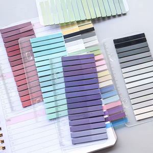 Juego de 6 Etiquetas Adhesivas Largas Multicolores Súper Resistentes, Diseño de Regla, para Clasificación de Documentos de Oficina, Estudio y Cuadernos - Product Image 3