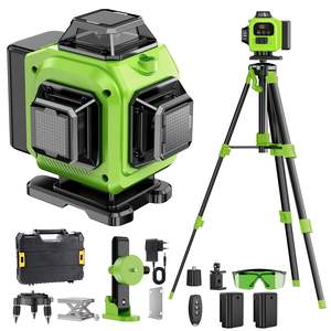 เครื่องวัด<span class=keywords><strong>ระดับ</strong></span>เลเซอร์สีเขียว 3 มิติ/4 มิติ แบบ 360 องศา <span class=keywords><strong>12</strong></span>/16 <span class=keywords><strong>เส้น</strong></span> สำหรับงานอุตสาหกรรม/งาน DIY พร้อมแบตเตอรี่ลิเธียม - Product Image 1