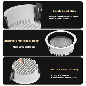 Lampu sorot <span class=keywords><strong>Led</strong></span> bulat, 12w 18w 24w hemat energi dalam ruangan kantor kamar tidur dapur putih reflektor langit-langit tersembunyi SMD - Product Image 6