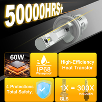 Ampoule de phare LED GLS 880, taille mini, corps court, installation plug-and-play non destructive, refroidissement passif sans ventilateur, 10000 lumens pour voiture