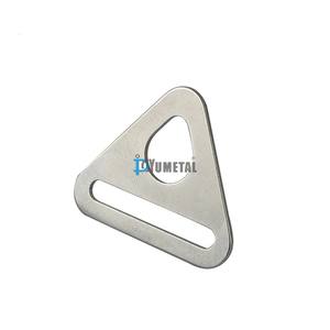 Nuevo triángulo D anillo hebillas de acero inoxidable con barra giratoria Clip Dog Tag Clip bolsa Correa ajustador para longitud de correa - Product Image 4