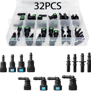 Kit de connecteurs pour aéronef, 32 pièces, nylon noir, accessoire automobile, type standard - Product Image 2