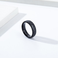 Alliance de mariage certifiée or pour homme et femme, 6 mm, en acier titane martelé fait main, forme irrégulière, sertissage invisible, tendance