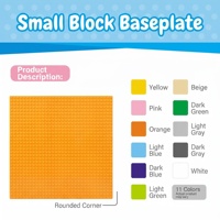 [Directo de Fábrica] Bloques de Construcción de Partículas Pequeñas 32x32, Base de Plástico para Ensamblar, Ladrillos de Pared DIY/MOC, 25 Piezas