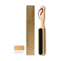 Kit de nettoyage de chapeau de cowboy brosse en feutre de bois de crin de cheval pour nettoyer le vernis pour nettoyer les brosses