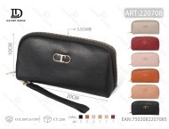 Pochette en cuir pour femme, à poignée unique, fermeture à rabat solide, pour soirées et fêtes - Product Image 1