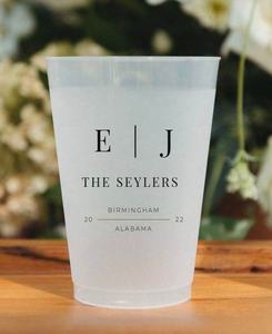 Gepersonaliseerde plastic PP bekers BPA-vrij stadionbekers met aangepast logo bedrukt 8oz 10oz 12oz 16oz 20oz Matglazen bekers voor bruiloften - Product Image 4