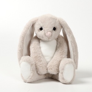 Peluche de Pâques <span class=keywords><strong>Lapin</strong></span> à longues oreilles et gros ventre - Animal en peluche rembourré de coton PP - Cadeau de vacances pour bébé et garniture de panier - Product Image 3