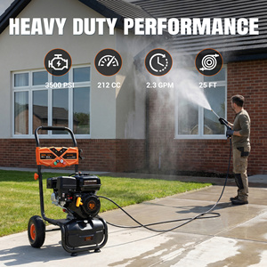 Available in Stock Efurden Gas Washer, 3500 PSI and 2.3Max GPM <b>Power</b> 4 Quick Connect Nozzles, 25 Ft <b>Hose</b> for Cle - Product Image 3