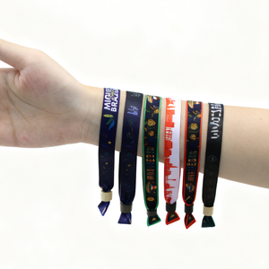 नई 2025 दौड़-प्रतिरोधी पॉलिएस्टर आसान-से-पहनने के लिए पुनः प्रयोज्य अनुकूल खाली नरम सबलिमिनेशन रिस्टबैंड - Product Image 6