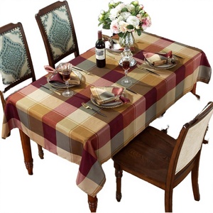 Skymoving New Custom Striped Rectangular Waterproof Home Decor Modern <b>Tablecloths</b> Fabric Stain Resistant Washable cotton - Product Image 3