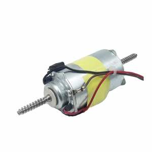 מנוע DC עם ציר דו-צדדי עם הברגה 12V עם תמסורת תולעתית לכיסא עיסוי ומאווררים קטנים - Product Image 2