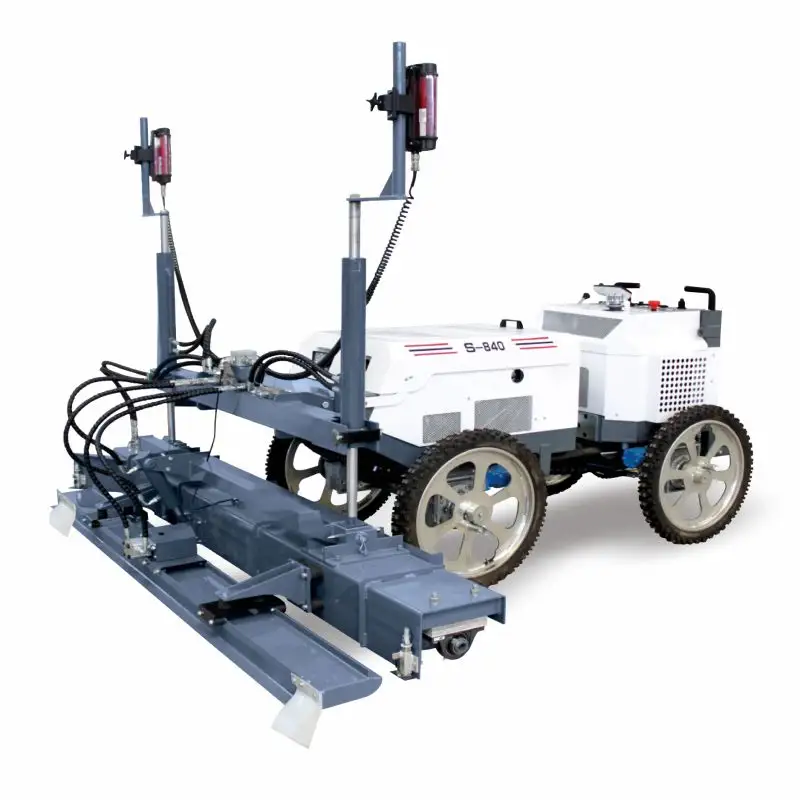 Ride On Hydraulic Concrete Power Vibrating Screed Laser Construction Concrete Road Self Leveling Machine