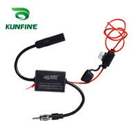 Amplificateur de Signal d'Antenne Universel en Métal DAB+ Radio FM pour Voiture, Bateau et Véhicule