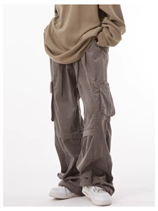 <span class=keywords><strong>Pantaloni</strong></span> dritti in velluto a coste nero nuovo design per ragazze <span class=keywords><strong>pantaloni</strong></span> a vita alta <span class=keywords><strong>pantaloni</strong></span> Cargo <span class=keywords><strong>larghi</strong></span> da donna - Product Image 3