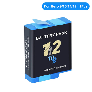 YEAH 2000 mAh Recargable <span class=keywords><strong>Go</strong></span> <span class=keywords><strong>Pro</strong></span> Action Sports Camera Batería para Gopro <span class=keywords><strong>Hero</strong></span> 12 11 <span class=keywords><strong>10</strong></span> 9 Negro - Product Image 5