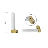 315MHz 433MHz 868MHz 915MHz 2,4 MHz G LTE 4G Wifi codo polaridad inversa RP SMA macho ángulo recto R/A Antena de varilla de goma de doble banda