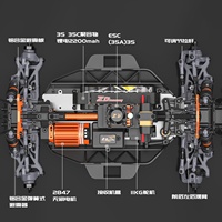 Camion RC tout-terrain ZD Racing SC12 1/12 4WD Brushless Short Course 70 km/h avec moteur 2847 3600KV, batterie LiPo 3S et ESC 35A, prêt à rouler (RTR)