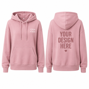 เสื้อฮู้ดดี้ผู้หญิงแบบสั่งทำพิเศษ ทรงโอเวอร์ไซส์ ผ้าฟลีซ สวมใส่สบาย สไตล์สตรีทแวร์ รับผลิตแบบ OEM ODM - Product Image 2