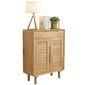 Mueble de Entrada de Madera Maciza Nórdica, Estilo Moderno, Mueble Zapatero QINUO Económico con Almacenamiento - Product Image 5