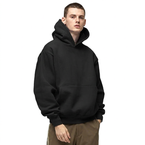 Custom Unisex <b>Plain</b> Pullover <b>Hoodies</b> 100% Cotton Fleece Regular Fit Long Sleeve Quick Dry Breathable Winter High Street Fashion - Product Image 1