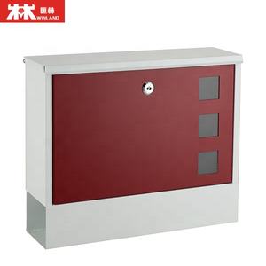 Kotak surat baja kualitas tinggi Modern tahan lama pasang dinding kotak surat baja dengan kunci untuk penggunaan rumah atau apartemen Post - Product Image 2