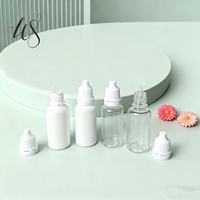 Vente en gros en usine petite bouteille de gouttes oculaires en plastique HDPE 5ml 10ml 15ml bouchon à vis de sérigraphie scellant pour l'utilisation de liquide de médecine