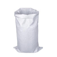 Fabriksprijs OEM 25kg 50kg Witte Kleur Recycleerbare Verpakking pp Geweven Zak voor Rijstmeel Kunstmest