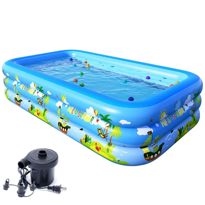 Vente en gros de piscine à balles intérieure profonde pour arrière-cour extérieure piscine gonflable en plastique PVC de taille réelle pour enfant adulte