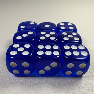 Dadi in Acrilico Trasparenti Colorati da 16mm con Angoli Arrotondati e Punti <span class=keywords><strong>per</strong></span> Giochi da Tavolo, Intrattenimento Educativo - Product Image 6