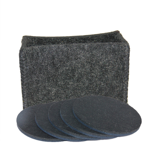 Haute qualité Simple tapis tissu verre à vin personnalisé feutre tasse boisson caboteur - Product Image 2