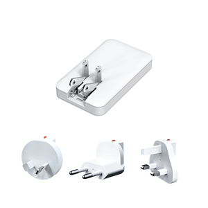 Adaptador de Pared Inteligente GaN de 65W con Doble Puerto y Carga Rápida - Product Image 1