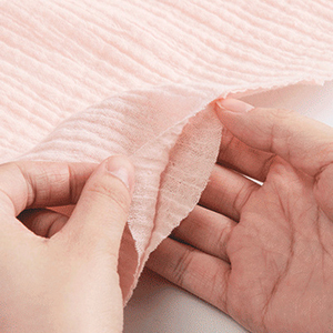 Factory Stock 100% Cotton Muslin Fabric 125gsm pink <strong>White</strong> Double <strong>Gauze</strong> Fabric for Baby - Product Image 2