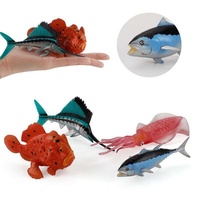 Figuras de Animales Marinos de PVC a Escala 1/12, Modelo SL Toys Ocean Animal World, Figuras Miniatura de Animales Salvajes del Mar, Modelos 3D Personalizables, Seguros según las Normas ASTM EN71 y CPSIA