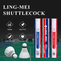 LING-MEI 80PRO BWF (12 pièces) Volants de badminton en plumes d'oie LING MEI 80 PRO LINGMEI LM pour les tournois internationaux